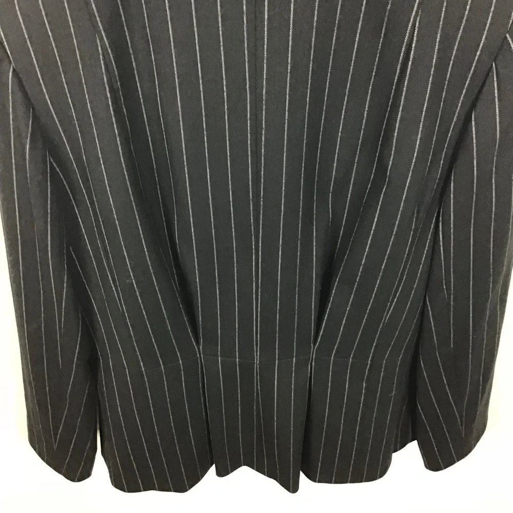 CHRISTIAN DIOR Boutique Galliano Era Pinstripe Wool Blazer Jacket FR44 US12
